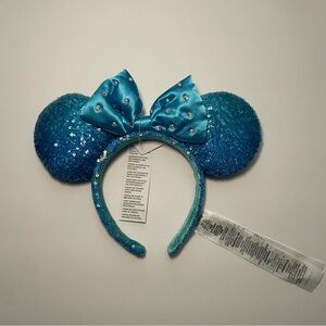 Disney Park Aqua Blue Minnie Ears Headband